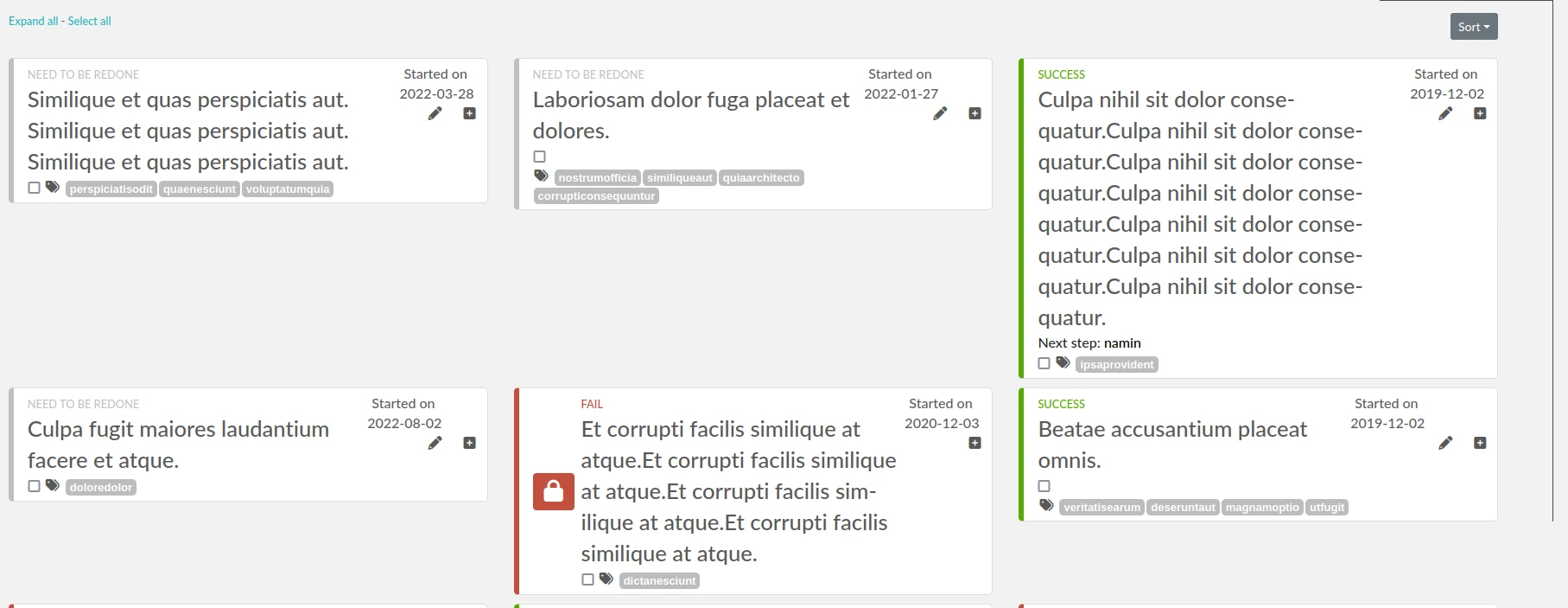 three columns layout