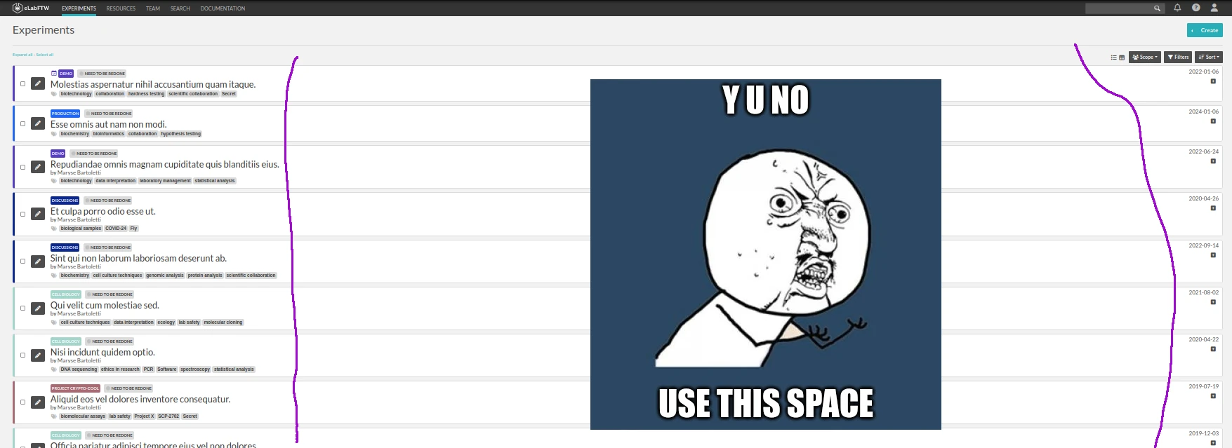 y u no use free space